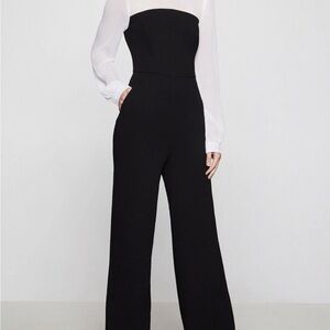 BCGeneration 4 Sophisticated Black Wide-Leg Jumpsuit with High-Waisted Design